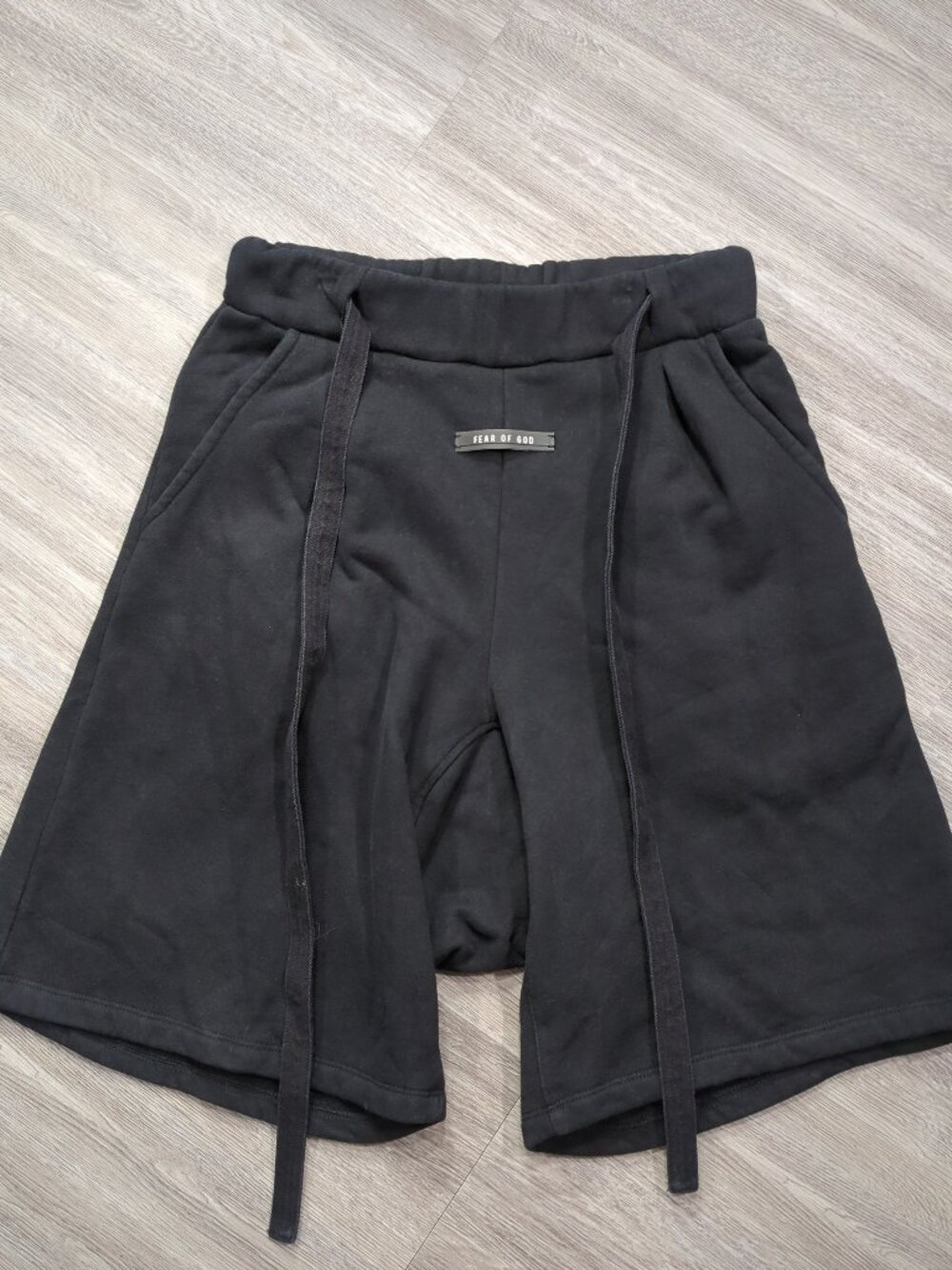 Fear of God Drawstring Shorts Men's Medium Sixth Collection Black